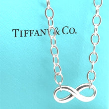 Load image into Gallery viewer, Tiffany &amp; Co. Sterling Silver Infinity Pendant Necklace 12g