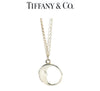 Tiffany & Co. Sterling Silver Vintage Moon Double Chain Necklace 10.5g