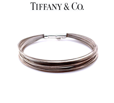 Tiffany & Co. Sterling Silver Vintage Multi-Wire Strand Bracelet 14.2g