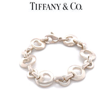 Load image into Gallery viewer, Tiffany &amp; Co. Sterling Silver Vintage Stencil Heart Link Bracelet 29.17g