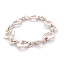 Load image into Gallery viewer, Tiffany &amp; Co. Sterling Silver Vintage Stencil Heart Link Bracelet 29.17g