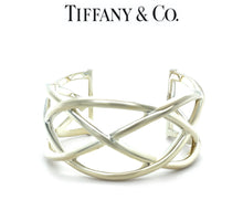Load image into Gallery viewer, Tiffany &amp; Co. Sterling Silver Woven Celtic Knots Cuff Bracelet 51g