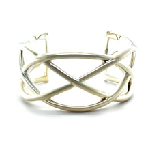 Load image into Gallery viewer, Tiffany &amp; Co. Sterling Silver Woven Celtic Knots Cuff Bracelet 51g