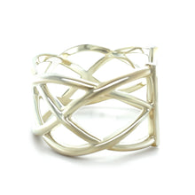 Load image into Gallery viewer, Tiffany &amp; Co. Sterling Silver Woven Celtic Knots Cuff Bracelet 51g