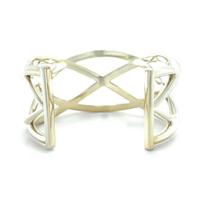 Load image into Gallery viewer, Tiffany &amp; Co. Sterling Silver Woven Celtic Knots Cuff Bracelet 51g
