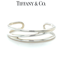 Load image into Gallery viewer, Tiffany &amp; Co. Sterling Silver Zig Zag Open Weave Cuff Bracelet 26.83g