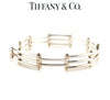 Tiffany & Co. Sterling Silver & 18ct Yellow Gold Vintage Gate Link Bracelet 29.75g
