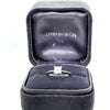 Tiffany & Co. Platinum Princess Cut Diamond Engagement Ring 0.82ct 4.5g