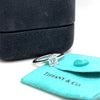 Tiffany & Co. Platinum Princess Cut Diamond Engagement Ring 0.82ct 4.5g
