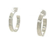 Tiffany & Co Sterling Silver 1837 Hoop Earrings 10.81g