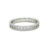 Tiffany & Co. 18ct White Gold T True Narrow Pavé Diamond Ring 0.23ct 3.73g
