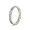 Tiffany & Co. 18ct White Gold T True Narrow Pavé Diamond Ring 0.23ct 3.73g