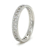 Tiffany & Co. 18ct White Gold T True Narrow Pavé Diamond Ring 0.23ct 3.73g