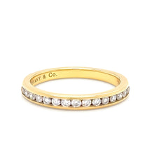 Load image into Gallery viewer, Tiffany &amp; Co. 18ct Yellow Gold Diamond Ring 0.30ct 2.7g