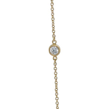 Load image into Gallery viewer, Tiffany &amp; Co 18ct Yellow Gold Elsa Peretti Diamonds by the Yard Bracelet 0.08ct 1g
