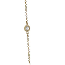Load image into Gallery viewer, Tiffany &amp; Co 18ct Yellow Gold Elsa Peretti Diamonds by the Yard Bracelet 0.08ct 1g