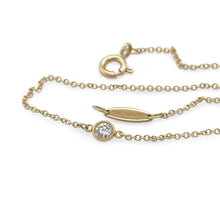 Load image into Gallery viewer, Tiffany &amp; Co 18ct Yellow Gold Elsa Peretti Diamonds by the Yard Bracelet 0.08ct 1g