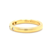 Load image into Gallery viewer, Tiffany &amp; Co. 18ct Yellow Gold Elsa Peretti Diamond Ring 0.10ct 3.88g