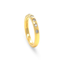Load image into Gallery viewer, Tiffany &amp; Co. 18ct Yellow Gold Elsa Peretti Diamond Ring 0.10ct 3.88g