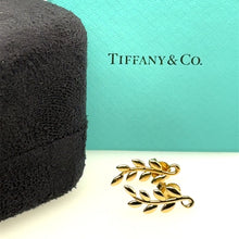 Load image into Gallery viewer, Tiffany &amp; Co. 18ct Yellow Gold Paloma Picasso Olive Leaf Climber Earrings 4.23g