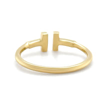 Load image into Gallery viewer, Tiffany &amp; Co. 18ct Yellow Gold T Wire Ring 3g