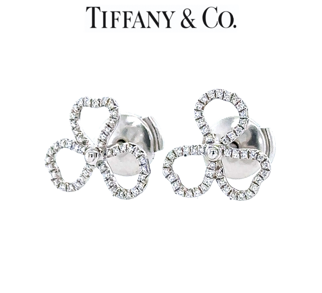 Tiffany clover earrings hotsell