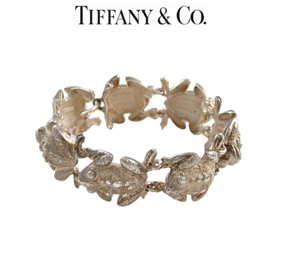 Tiffany & Co Rare Vintage Silver Frog Nature Link Bracelet 88.43g