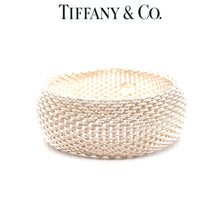 Load image into Gallery viewer, Tiffany &amp; Co. Sterling Silver Somerset Mesh Weave Bracelet 116g