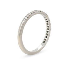 Load image into Gallery viewer, Tiffany &amp; Co. Platinum Soleste Half Eternity Ring 0.17ct 3g