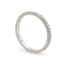 Load image into Gallery viewer, Tiffany &amp; Co. Platinum Soleste Half Eternity Ring 0.17ct 3g