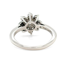 Load image into Gallery viewer, Tiffany &amp; Co. Platinum Diamond Flower Ring 0.60ct 4.54g