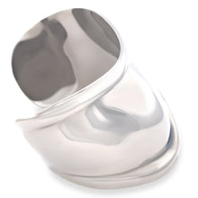 Load image into Gallery viewer, Tiffany &amp; Co Rare Elsa Peretti Ruthenium Charcoal Bone Cuff Bracelet 65.5g