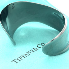 Load image into Gallery viewer, Tiffany &amp; Co Rare Elsa Peretti Ruthenium Charcoal Bone Cuff Bracelet 65.5g