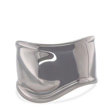 Load image into Gallery viewer, Tiffany &amp; Co Rare Elsa Peretti Ruthenium Charcoal Bone Cuff Bracelet 65.5g
