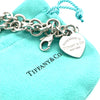 Tiffany & Co Sterling Silver Return to Tiffany Heart Tag Charm Bracelet 32.72g