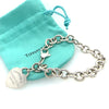 Tiffany & Co Sterling Silver Return to Tiffany Heart Tag Charm Bracelet 32.72g