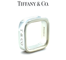 Load image into Gallery viewer, Tiffany &amp; Co. Sterling Silver 1837 Square Ring 11.34g