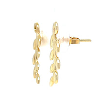Load image into Gallery viewer, Tiffany &amp; Co. 18ct Yellow Gold Paloma Picasso Olive Leaf Climber Earrings 4.23g