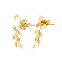 Load image into Gallery viewer, Tiffany &amp; Co. 18ct Yellow Gold Paloma Picasso Olive Leaf Climber Earrings 4.23g