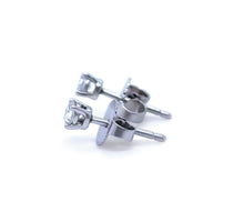 Load image into Gallery viewer, Tiffany &amp; Co Platinum Solitaire Diamond Stud Earrings 0.22ct