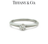 Tiffany & Co. Platinum Diamond Engagement Ring 0.18ct 3.6g