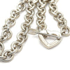Tiffany & Co. Sterling Silver Heart Arrow Toggle Choker Necklace 78.41g
