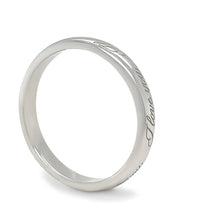 Load image into Gallery viewer, Tiffany &amp; Co Platinum Wedding Band (I Love You) 4.43g