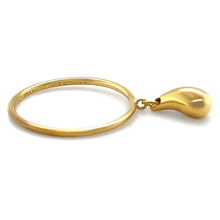 Load image into Gallery viewer, Tiffany &amp; Co 18ct Yellow Gold Rare 1999 Elsa Peretti Teardrop Ring 2.6g