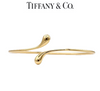 Tiffany & Co 18ct Yellow Gold Elsa Peretti Elongated Teardrop Bangle 14.13g