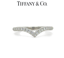 Load image into Gallery viewer, Tiffany &amp; Co Platinum Soleste Diamond Ring 0.17ct