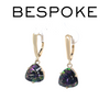 14ct Yellow Gold Mystic Topaz Drop Earrings 4.45ct 4.02g