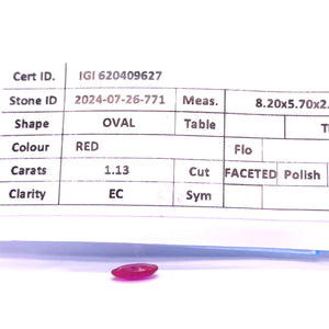 Loose Natural Ruby 1.13ct
