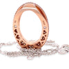 Pink argyle diamonds 18ct Rose & White Gold Diamond O Pendant 1.53ct
