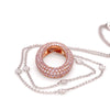 Pink argyle diamonds 18ct Rose & White Gold Diamond O Pendant 1.53ct
